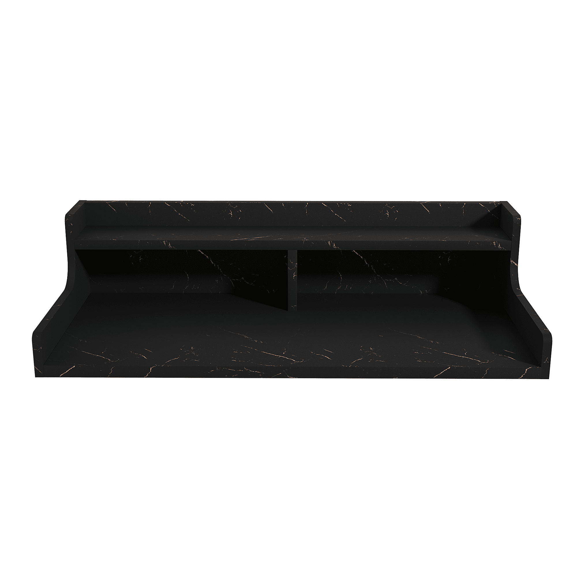 Mintazer 54" Laundry Room Countertop, 2 Tier Washer Dryer Topper with Storage Shelf for Laundry Room, Black