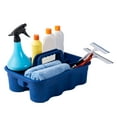Matthew Large Plastic Tote Tool & Deluxe Supply Cleaning Caddy with
