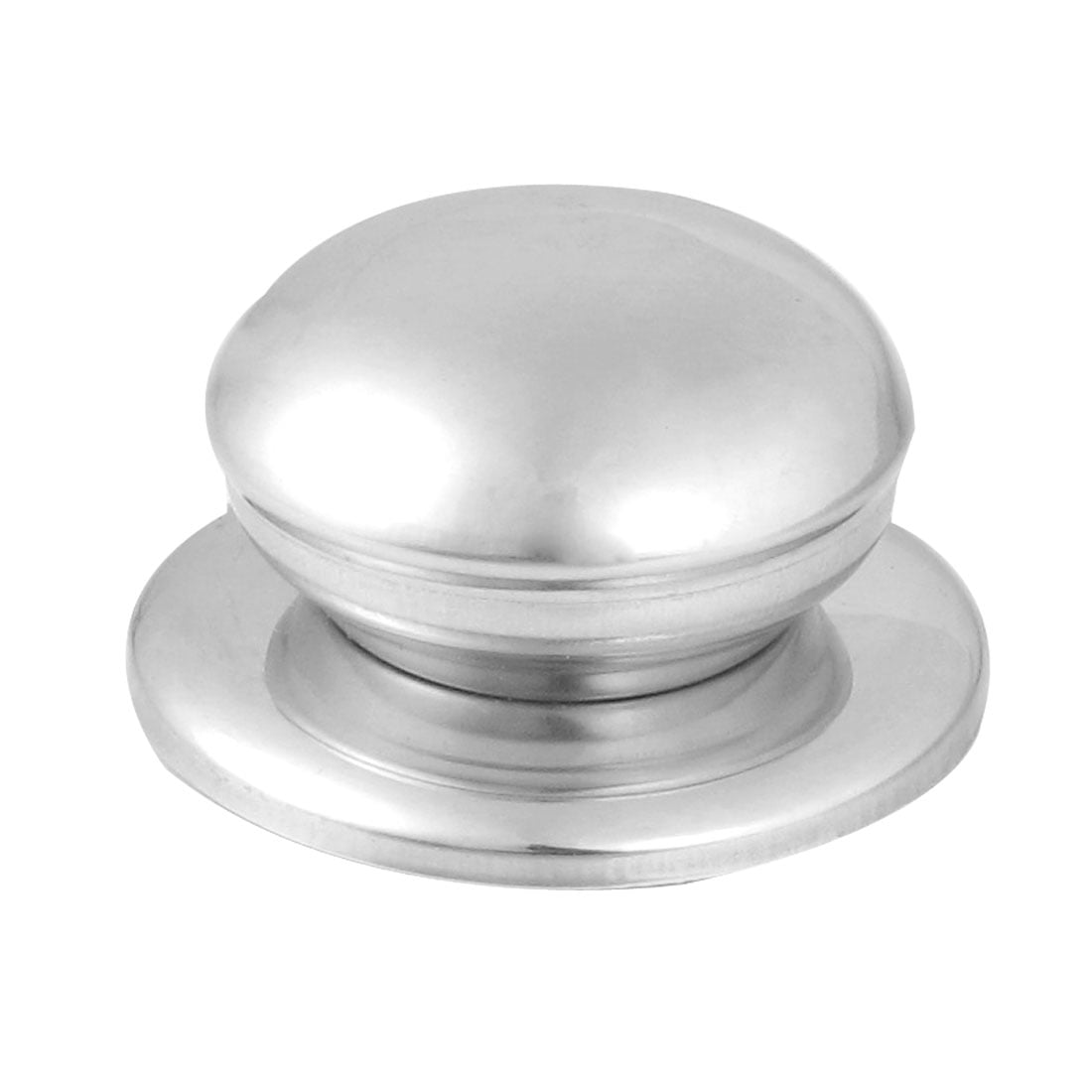 Silver Tone Stainless Steel 45mm Round Handgrip Pot Lid Knob | Walmart ...