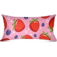 thumbnail image 4 of GZHJMY Strawberry Queen Pillowcase Super Soft Cozy Plush Pillow Case with Zipper for Sofa Bed Couch, 20 x 30 Inch, 4 of 7
