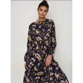 thumbnail image 4 of Floral Print Long Sleeve Viscose Maxi Dress, 4 of 6