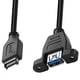 thumbnail image 4 of Cable De Extensión 50CM USB tipo E macho a USB 3,0 tipo A adaptador hembra Cable de extensión Cable de datos, 4 of 8