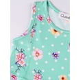 thumbnail image 4 of Quedoris Gilrs Print Twirly Dress Flower Unicorn Sleeveless XL(7-8 Years), 4 of 6