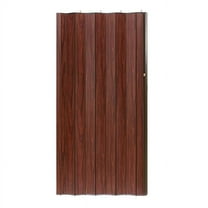 Spectrum Woodshire Folding Door 36"wide x 96"high Solid Core Vinyl Laminated MDF Mahogany color