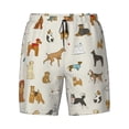 thumbnail image 4 of Lsque Mens Swim Trunks Dogs Funny Pets Pattern - Bathing Suit Compression Liner - Beach Swim Shorts Swimwear - (S-3XL) - Stretch Quick Dry -Medium, 4 of 9