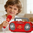thumbnail image 4 of Karaoke With Microphone Red Children's Musical Suitable For Children 3 And Above. Animal Matching Game for Toddlers 2-4 Years Heart Math Anxiety Building Sticks for Boys Age 8-12 Kid 4-8 Boy Color, 4 of 6