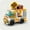 Orange, variant on 1 Bag Small Particles City Strect View Series Takeaway Car Food Truck Tricycle Auto Retail Store Vehicle Building Blocks Bricks