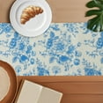 thumbnail image 4 of Camino de Mesa Floral Único Bargains 13x72 Pulgadas Azul Camino de Mesa de Granja Impresión de Flores Vintage para Decoraciones del Hogar, 4 of 7