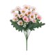 thumbnail image 2 of Flores artificiales rojas, blancas, amarillas, rosas y naranjas | Flores artificiales de plástico para decoración del hogar | Ramo decorativo de 31 cm para uso en interiores y exteriores, 2 of 6