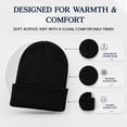 thumbnail image 6 of Yacht & Smith Winter Beanies, Wholesale Bulk Cold Weather Thermal Warm Stretch Skull Cap, Adult Unisex Hat (12 Packs Black), 6 of 7