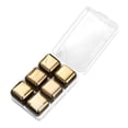 thumbnail image 2 of DOMELAY Stainless Steel Chilling Ice Cubes Drinks Chilling Stones for Cocktails 6 Gold, 2 of 9