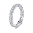 thumbnail image 1 of Joyería S925 Plata moda serie simple plata circón anillo lleno de diamantes anillo de plata, 1 of 5