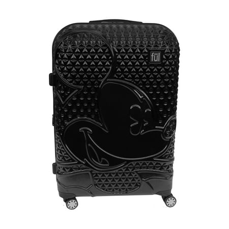 UPC 888783000536 product image for FUL Disney Textured Mickey Mouse 29in Hard Sided Rolling Luggage  Black | upcitemdb.com