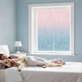 thumbnail image 4 of Pink Blue Ombre Window Privacy Film, Pink Gradient Color Modern Abstract Art Static Cling UV Sun Blocking Tint Film Heat Control Windows Films for Bedroom Bathroom, Window Stickers 17.7"x39.3", 4 of 8