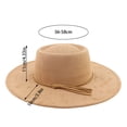 thumbnail image 4 of Womens Sun Hat Wide Brim Fringe For Summer Sun Visor Cap, 4 of 5
