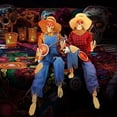 thumbnail image 2 of Esqueletos de Banjo animados para decoración de Halloween, esqueleto brillante de terror con ojos iluminados para interiores y exteriores, decoración de fiesta de Halloween, 2 of 4