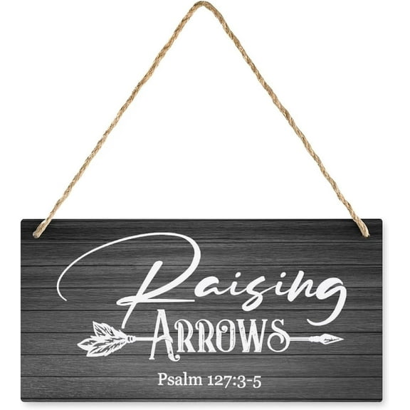 Novelty Wood Sign Raising Arrows Office Wall Decor For Living Room Decor 8x12 Inch
