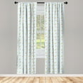 thumbnail image 3 of Ambesonne Ice Cream Curtains, Pastel Hipster Summer, Pair of 28"x95", Multicolor, 3 of 5