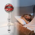thumbnail image 4 of 10 Inch Wall Clock Battery Operated Silent Clock Decorative for Office, Kitchen, Outdoor, Living Room，Pop Art Colorful Bite Sexy Red Lip on Polka Dot Stunning, 4 of 4