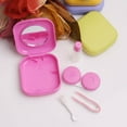 thumbnail image 4 of Ludlz Contact Lens Case Rose Design Portable Contact Lenses Container Holder Storage Box for Home and Travel Travel Portable Pocket Contact Lens Case Glasses Mirror Box Holder Container, 4 of 7