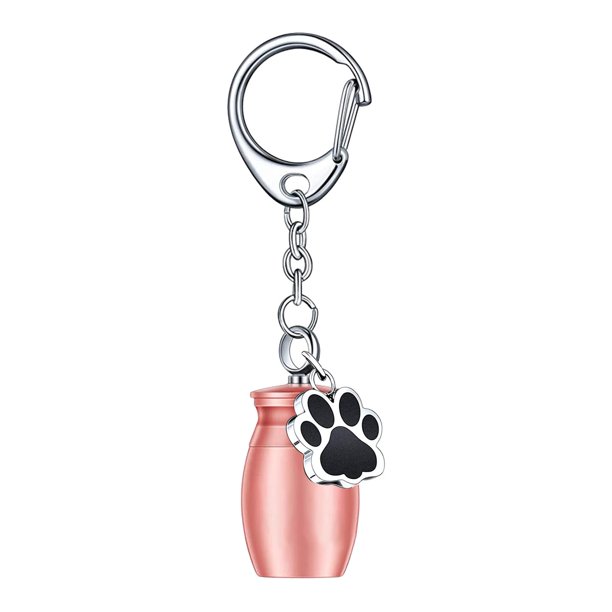 Llavero de de cremación para mascotas para perros Gatos Cenizas Ataúd cinerario Cilindro Funeral Condolencia Contenedor de cenizas memorable Yinane Urna de cremación
