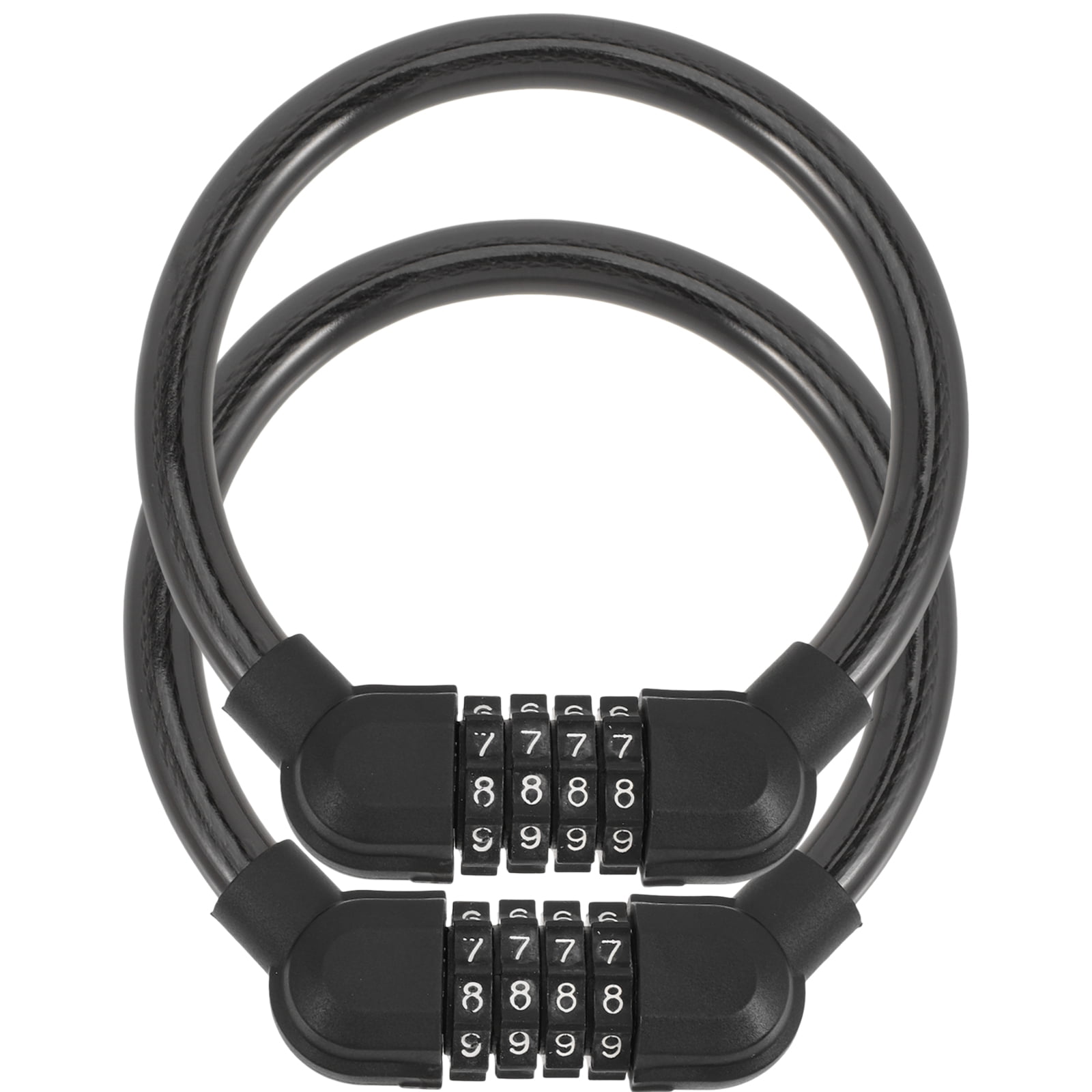 CxhicLuv Bike Combination Lock 47×1.9×0.7 Inch Steel Cable, Resettable