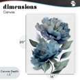 thumbnail image 4 of Stupell Industries Traditional Two Blue Flowers Serene Peonies Canvas Art, 16 x 20, by Franklyn Gregory, 4 of 8