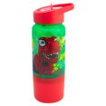thumbnail image 3 of Botella Plástico Infantil con Popote Plegable, Agarradera y Contenedor, Diseño Dino Spidey, Disney Marvel, Personajes Animados, Capacidad 550 ml, Rojo, 3 of 5
