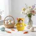 thumbnail image 2 of zhangmingg Handmade Bunny Rabbit Animal Figurine Cute Easter Decoration for Home Desktop Ornament and Tiered Tray Display, 2 of 4