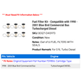 thumbnail image 2 of Fuel Filter Kit - Compatible with 1998 - 2001 Blue Bird Commercial Bus Turbocharged Diesel 1999 2000, 2 of 2