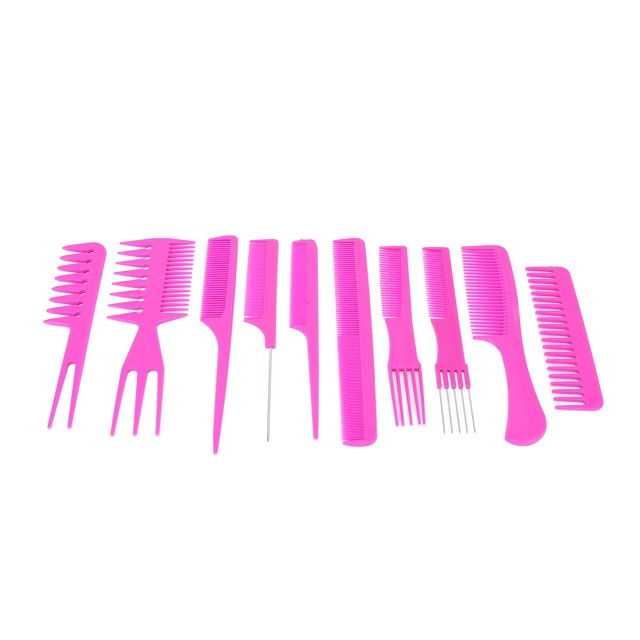 Mens Comb, High Durability Ergonomic Handle Hair Comb 10 Pieces Style Unique Design For Barber Shop For Hair Salon For Home