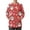 Christmas Santa Claus, variant on Binienty Cute Dog Long Sleeve Women's Medical Scrub Jacket Soft Wrinkle Resistant Fabric, Relaxed Fit for All Body Types, Suitable for Clinic, Veterinary, Nursing Work Daily Wear