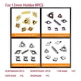 thumbnail image 4 of Mixed Inserts Set CNC Lathe Turning Tool Holder Boring Bar Carbide / PCD Inserts for Metal Turning Threading Grooving ,Repetitive Accuracy, 4 of 6