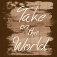 thumbnail image 2 of Gibbons, Lauren 26x26 Black Ornate Wood Framed with Double Matting Museum Art Print Titled - Take The World, 2 of 4