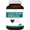 Healths Harmony California Spirulina Capsules (NON-GMO) 120 Vegetarian Capsules 500mg - Blue Green Algae Superfood from Spirulina Powder Gluten Free & Non-irradiated - No Tablets