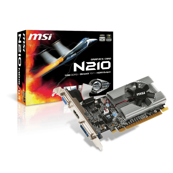 MSI NVIDIA GeForce N210 Carte Vidéo N210-MD1G/D3
