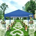 thumbnail image 5 of HOTEEL 10x10 Pop up Canopy Tent Protable Canopy Tent with 4 Sidewalls Waterproof Commercial Instant Shelter Tent for Parties, Wedding, Courtyard with Carry Bag, Blue, 5 of 8
