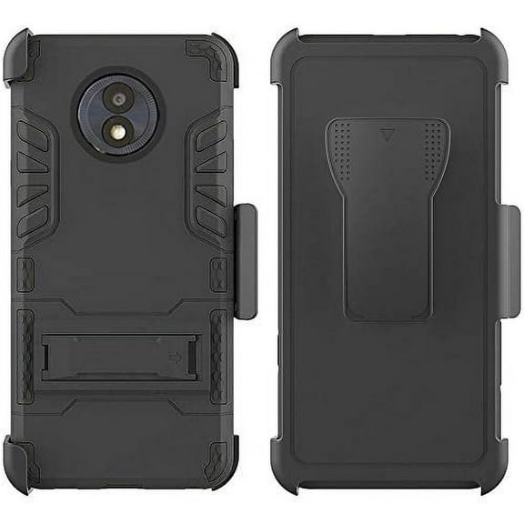 GSA Hybrid 3 in 1 Holster Combo Clip Case for Motorola Moto G6 Play Black