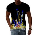 thumbnail image 1 of Nouveau T-shirt Graphique pour Hommes Mode de Rue Col Rond Tendance Hip-hop Personnalité Décontractée Manches Courtes, 1 of 5