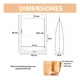 thumbnail image 5 of Bolsa Stand Up Pouch Kraft Ventana Pie Resellable 500g 100pz, 5 of 5