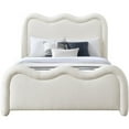 thumbnail image 5 of Meridian Furniture Gavin Cream Chenille Fabric Queen Bed, 5 of 5
