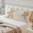 thumbnail image 4 of Beige Starfish Body Pillow Cover 20 x 54 Inch Decorative Pillow Cover Vintage Gray Farmhouse Coastal Summer Lumbar Pillowcase Seasonal Rectangle Cushion Case for Couch Sofa Bed Living Room, 4 of 9