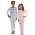 thumbnail image 5 of Cudlie Boys’ 4-Piece Pajama Set, Cotton Blend Sleepwear, 2 Tops & 2 Bottoms – Sizes 12M–5T, 5 of 7