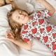 thumbnail image 5 of Balery Amanita Red Mushroom Conjunto de Pijama Infantil de Manga Corta con Estampado – Ropa de Dormir de Algodón Suave-Medium, 5 of 6