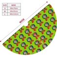 thumbnail image 4 of Cute Green Monster Christmas Tree Skirt 36" for Halloween Thanksgiving Xmas New Year Decor Mat Party Holiday Home Occasion Decorations Supplies, 4 of 6