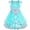 Arctic Blue, variant on Flower Girls Dress Bow Tie Hi-low Wedding Party 6 Years
