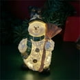 thumbnail image 2 of BINGLI Lighted Christmas Table Decorations, LED Lighting Snowman Tabletop Figurine, Winter Xmas Decor for Home Indoor Kitchen Room Holiday Party (Snowman), 2 of 9