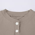 thumbnail image 5 of Loopsun Kids Long Sleeve T Shirts, Toddler Casual Solid Crew Neck Long Sleeve Shirts Bottoming Top Coffee, 8-9 Years, 5 of 5