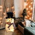thumbnail image 3 of 25.6 Inch Lighted Pop-Up Snowman Outdoor Decoration, 3 of 7