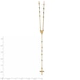 thumbnail image 3 of Primal Gold 14 Karat Tri-Color Bead Rosary Lightweight Miraculous Medal 24-inch Necklace, 3 of 3